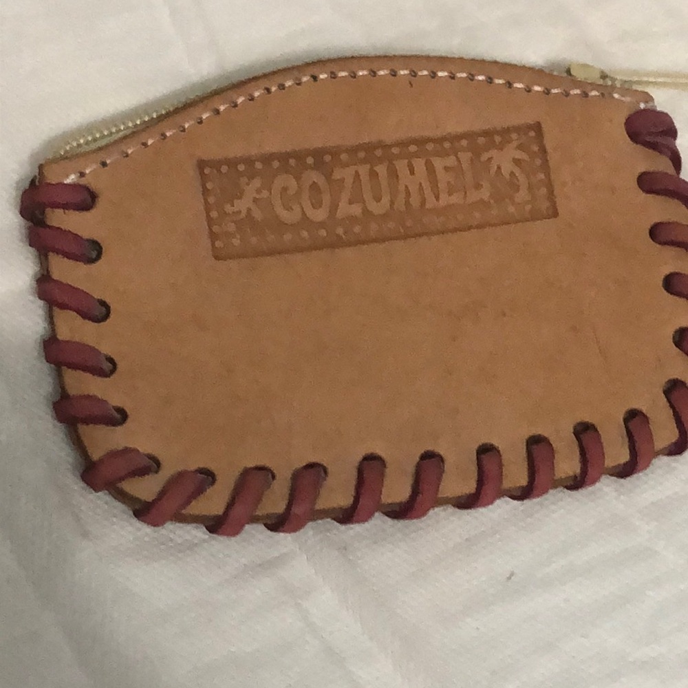 COZUMEL Leather Zip Pouch